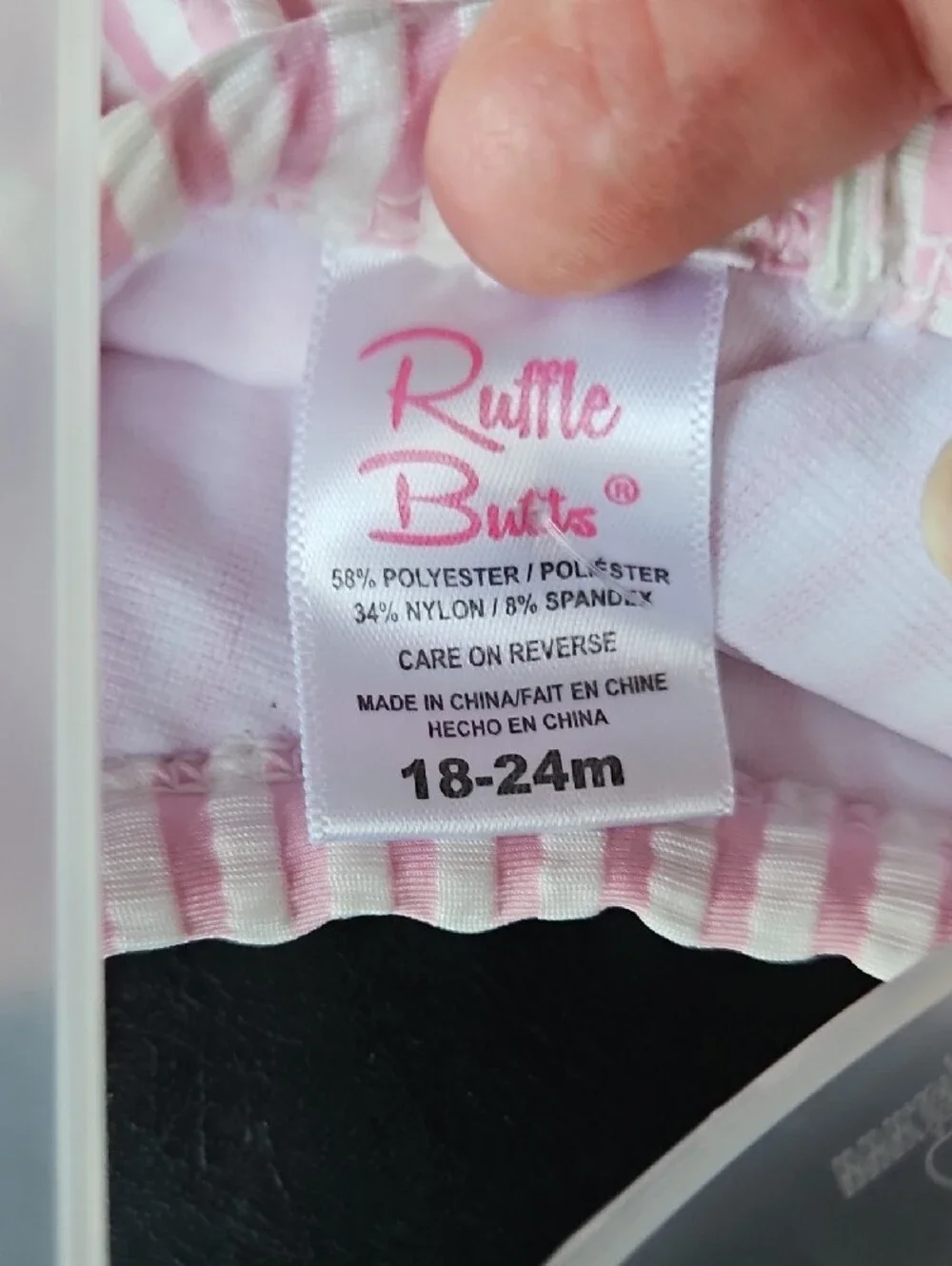 Ruffle Butts Pink Seersucker Ruffle Diaper Cover Set